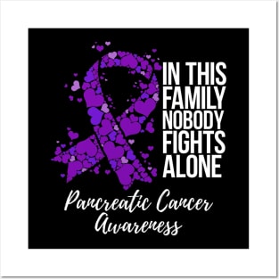 Family Support Pancreatic Cancer Awareness Posters and Art